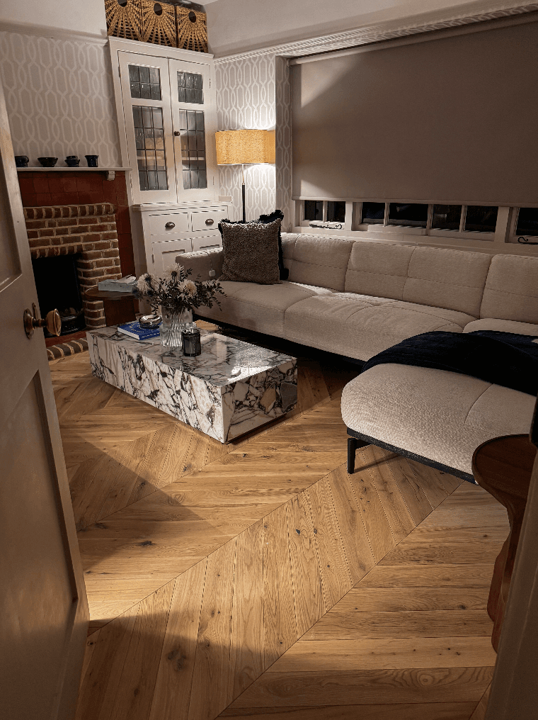 Chevron Flooring Chigwell New Build
