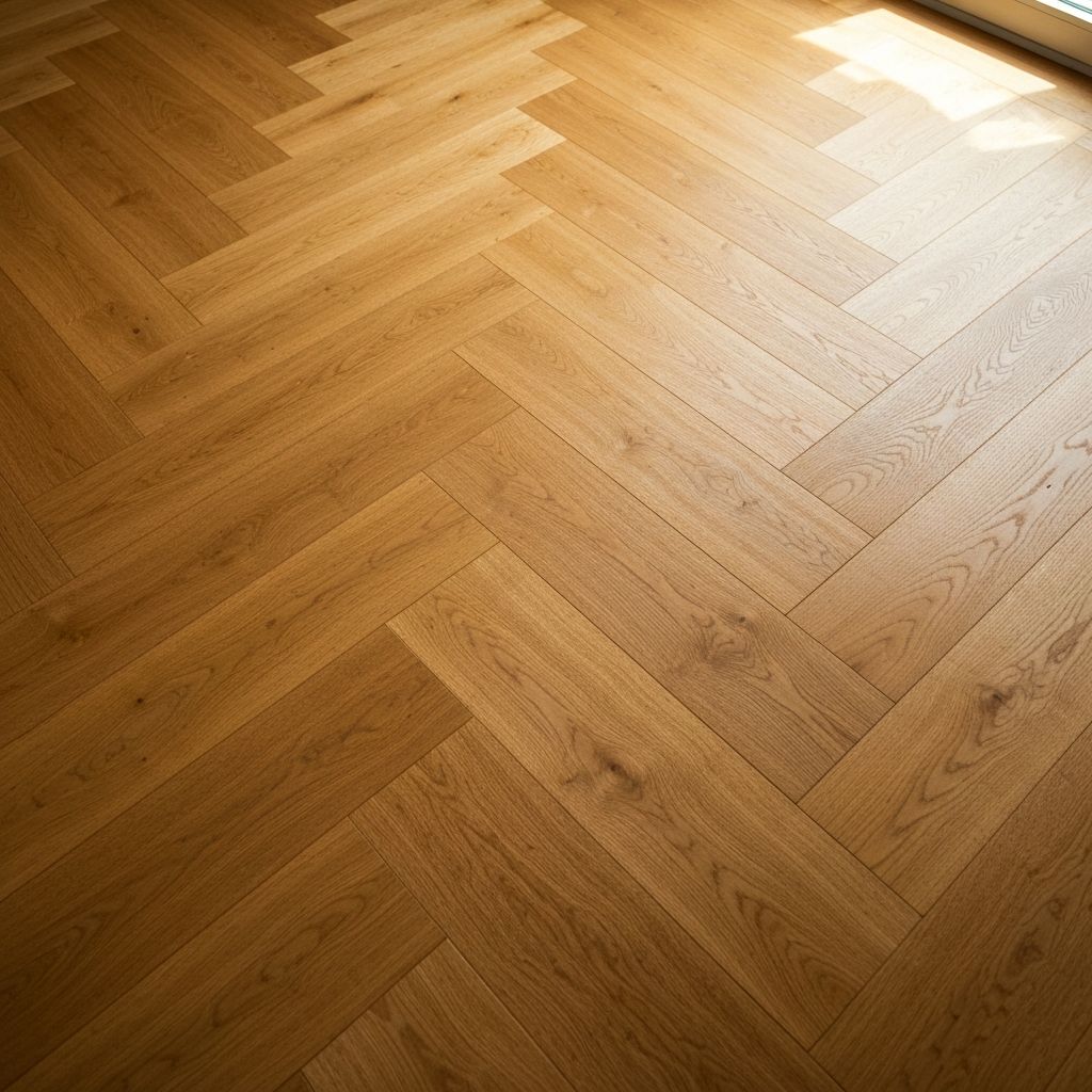 Master craftsman hand-finishing a hardwood floor